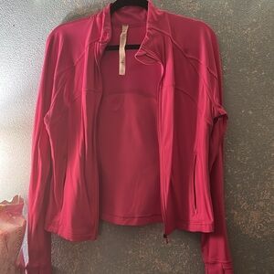 Lululemon Athletica Pink Define Cropped Jacket